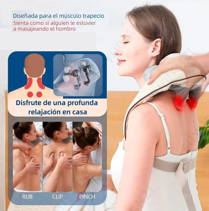 Masajeador Shiatsu de Cuello y Espalda