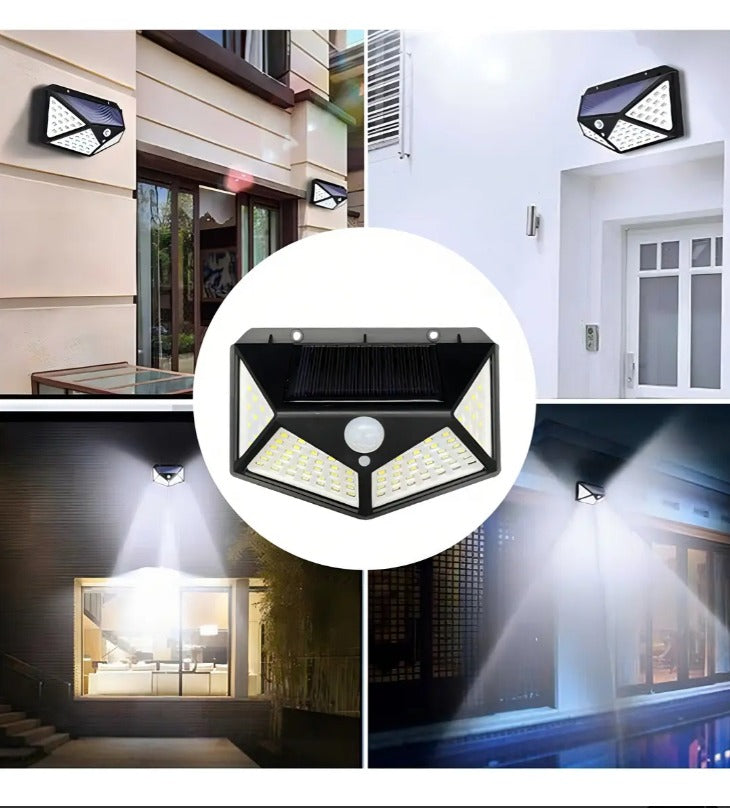 Pack 3 Focos Solares LED con Sensor de Movimiento